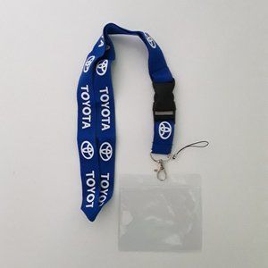 Toyota Blue One Size Lanyard & Vaccine Card Holder